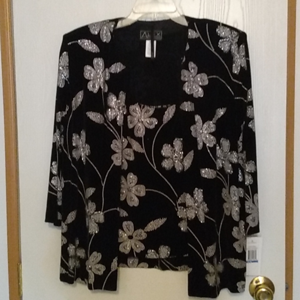 Alex evenings 2 piece top XL
